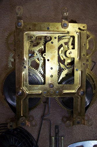 Two Japanese Clock Movements With Hands, Pendulums, Gongs, Glass & Dials - Picture 5 of 10