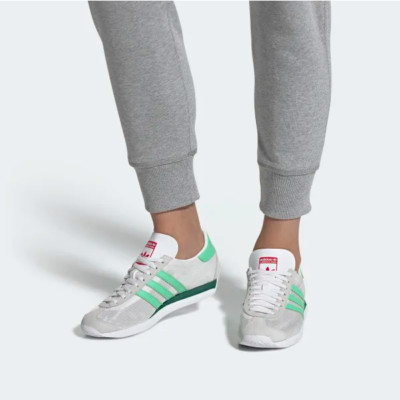 adidas country green and white