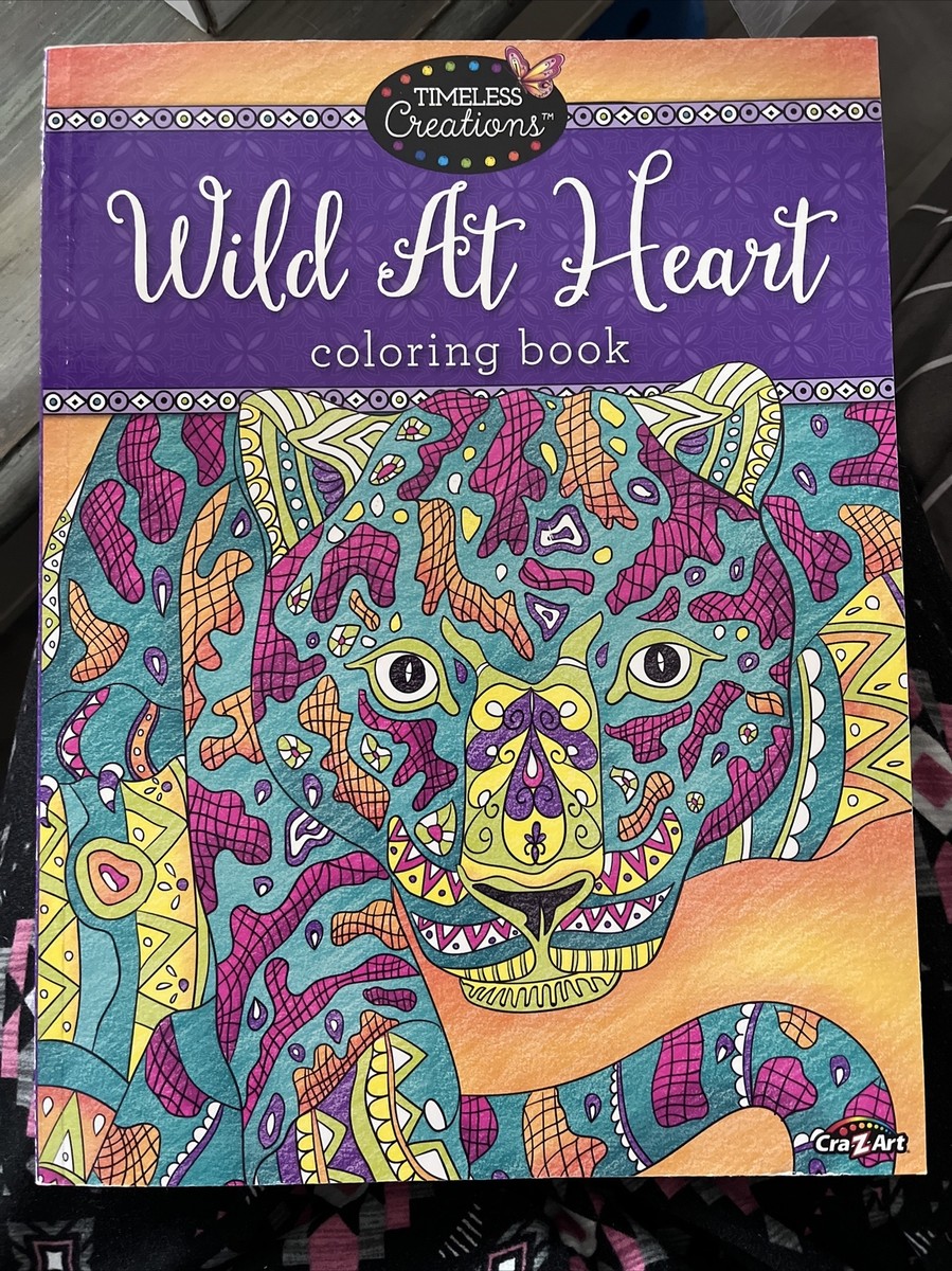 アート・デザイン・音楽 BRANK MAG BOOKS Cra-Z-art Timeless Creations Coloring Book, Wild at Heart