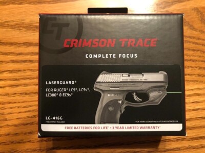 CRIMSON TRACE LG-416G GREEN LASER  LASERGUARD FOR RUGER EC9S, LC9, LC9S & LC380