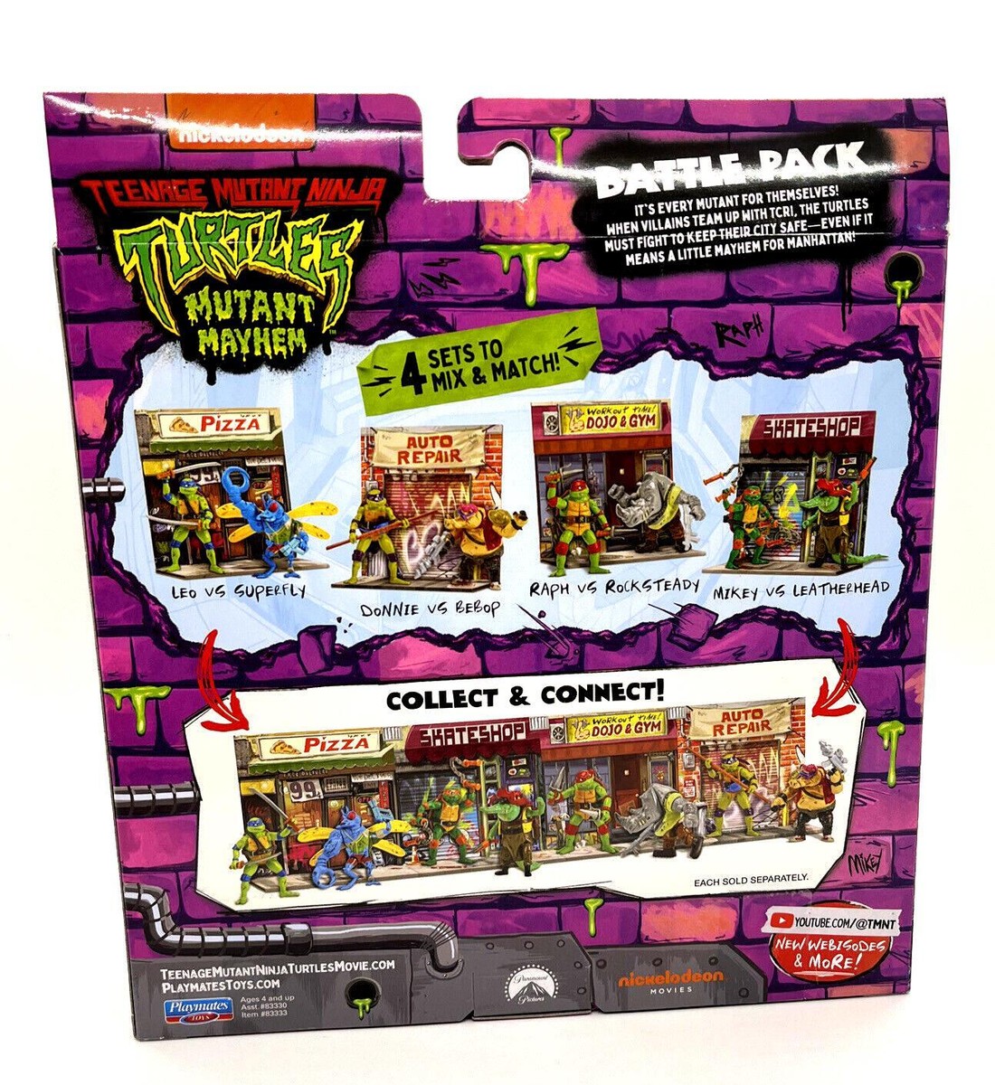 Mikey Mart　2脚 Teenage Mutant Ninja Turtles Playmates Mutant Mayhem Mikey