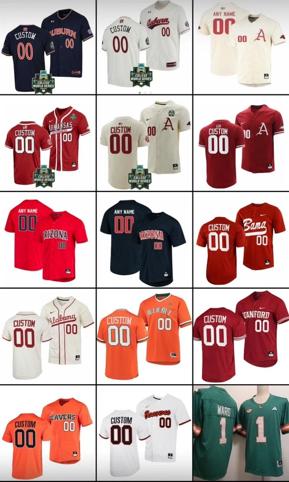 Custom Baseball Jerseys Any Team, Any Name, Any number, All Stitched - Image 2 of 4