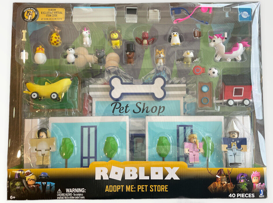 Roblox Celebrity Adopt Me Pet Shop Store 40 Pieces Playset Includes Virtual  Code 191726022213