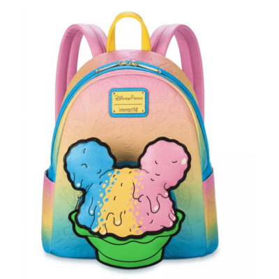 DISNEY PARKS Eats Collection Mickey Ear Shaved Ice Loungefly Mini Backpack 2024 New Disney Eats - ?Shaved Ice collection is now available  main image 4