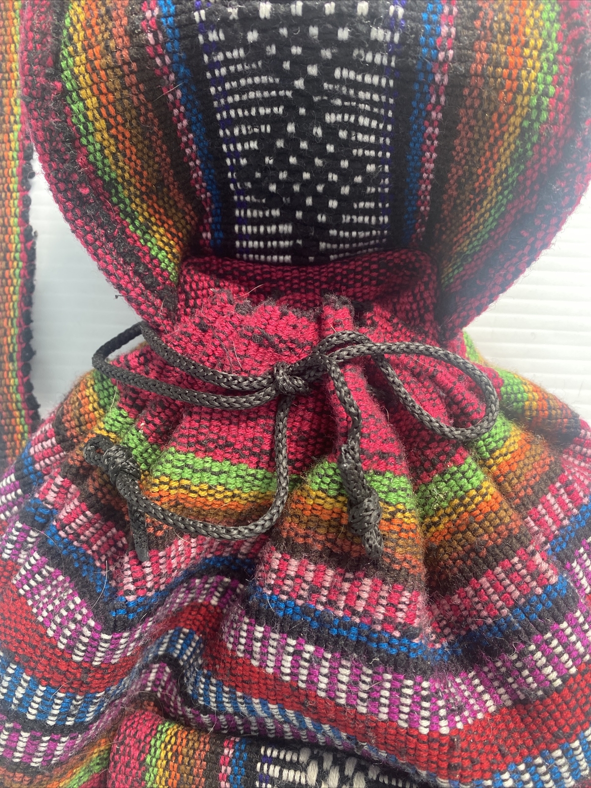 Mexican Blanket Mini Backpack Drawstring Outside … - image 11