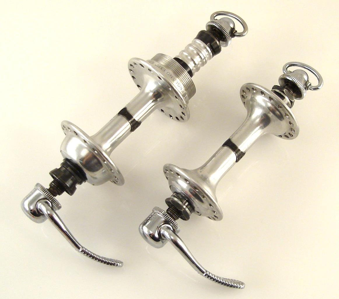 Paire De Moyeux Campagnolo Record C-Record Century – 36 Trous, 130mm, NOS En Boîte, Fabrication Italie