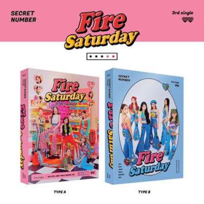 SECRET NUMBER 3rd Single Album [Fire Saturday] Random CD+P.Book+2p Card+Sticker
