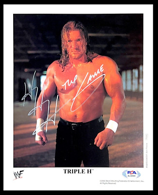 WWE tripleH 直筆サイン 引退 WWE tripleH 直筆サイン 引退