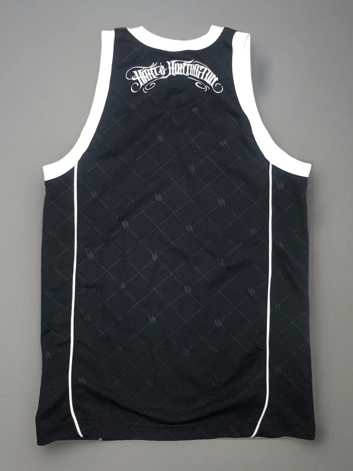 Camiseta sin mangas Hart & Huntington para hombre S negra blanca S Foto 2 de 4