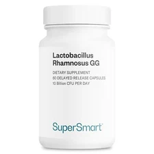 Supersmart - Lactobacillus Rhamnosus GG 10 Billion CFU per Day LGG Probiotic ...