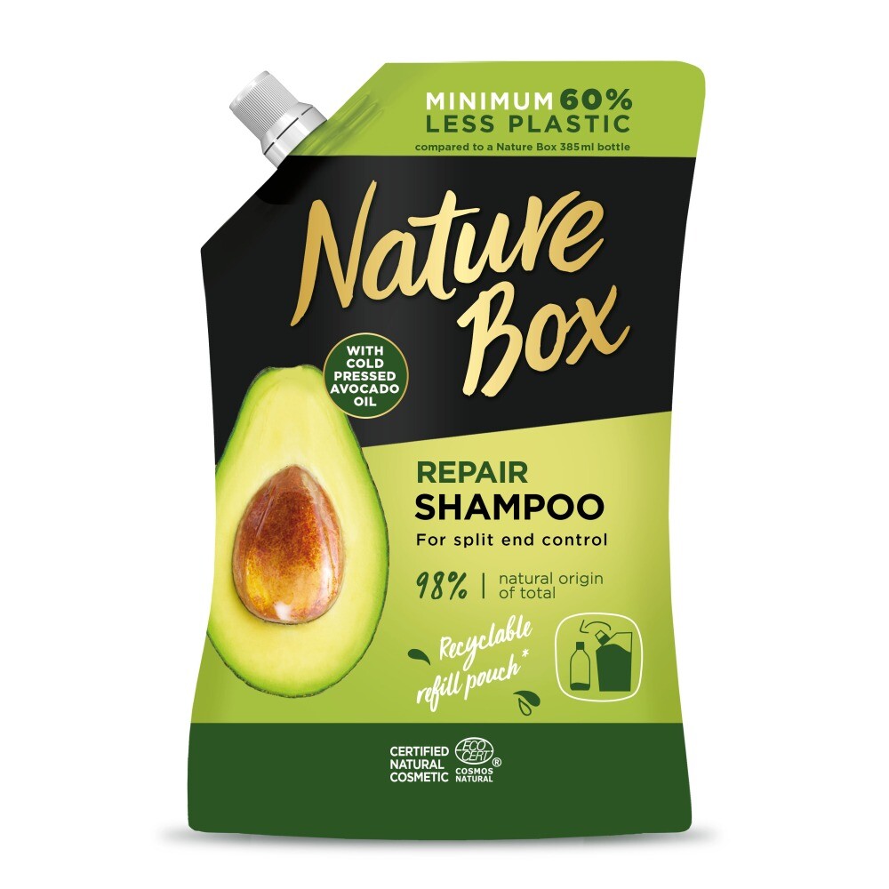 9000101629750 Восстанавливающий шампунь Nature Box Haarshampoo с маслом авокадо 500 мл 2690₽
