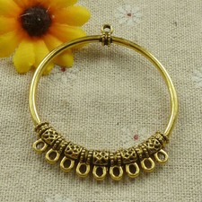 Free Ship 20 pcs Antique gold earring connectors 55x47mm L-4633