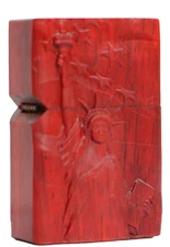 Natural Rosewood Statue of Liberty Lighter Box For Zippo Insert Kit(Case Only)
