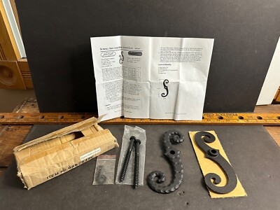 Set 2 John Wright Shutter Dogs, NOS, Hardware, Cast Iron