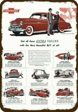 1949 Chevrolet Chevy Fleetline Deluxe Car Vnt-look Decorative Replica Metal Sign
