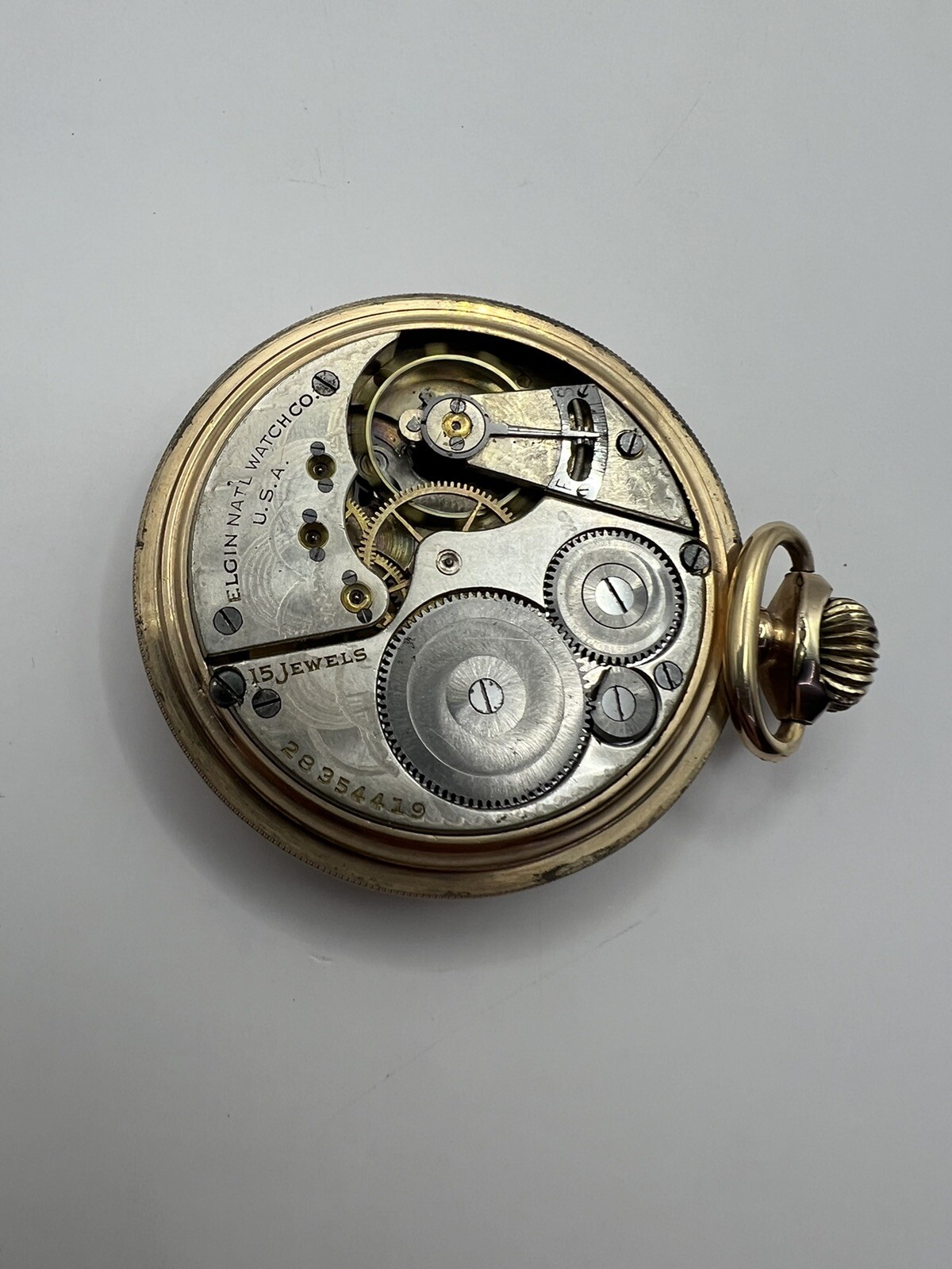 Keystone Watch Case Co J. Boss 10k grade 313, 16 size, 15 jewels Elgin