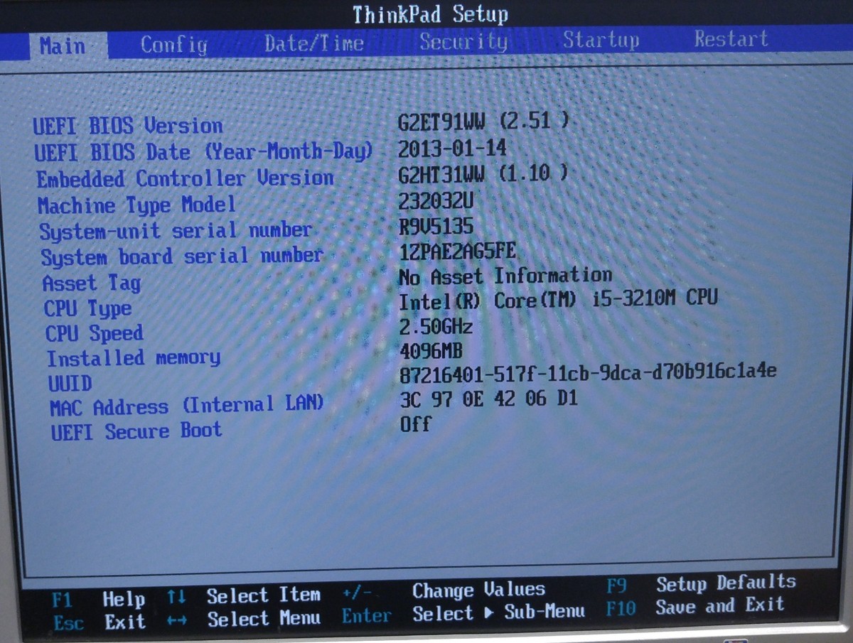IBM Lenovo 04W6708 X230 motherboard TYPE: 2320 w/ i5-3210M 2.5GHz