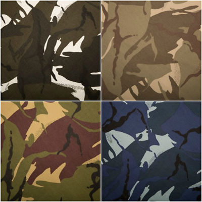 Camo Cotton Drill FabricArmy Military Camouflage Material150cm 59/" Wide