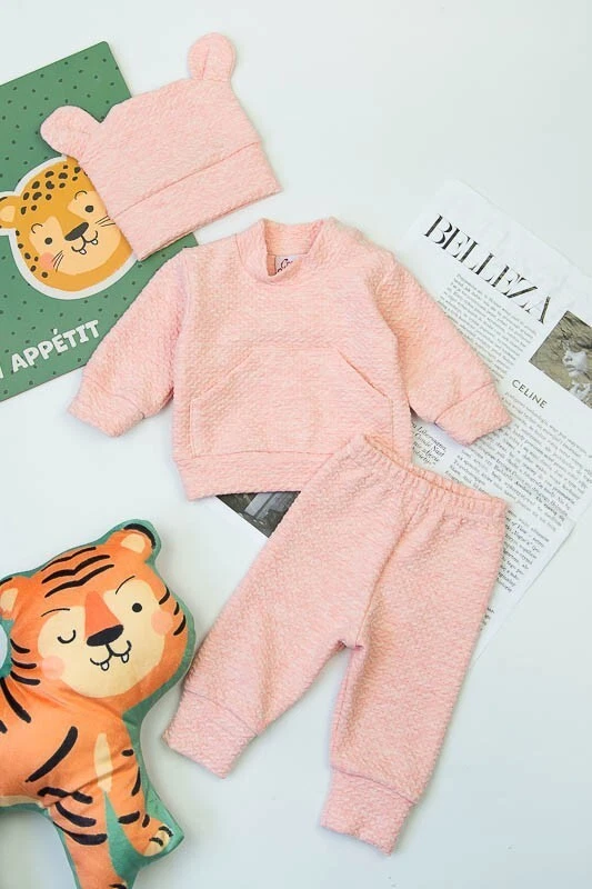 Baby Girls  9-12 months Clothes Ruffle Tops Floral Pants Outfit Set 3 in 1