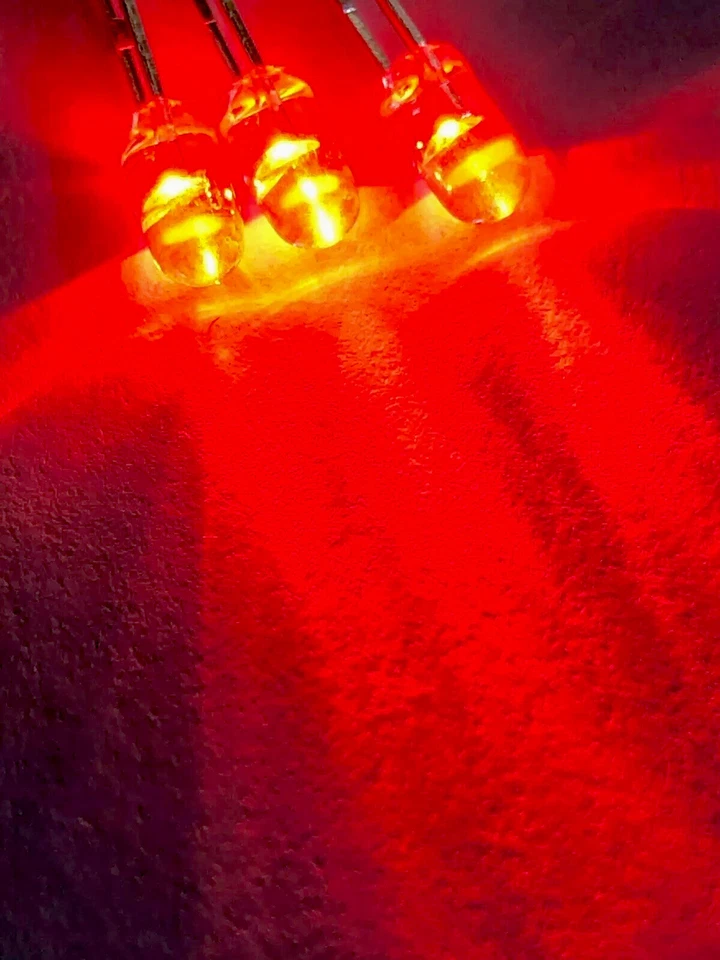 100PCS 5mm LED RED Flashing Blinking 1.5hz Light Emitting Diodes 625nm DIY - image 2 of 4