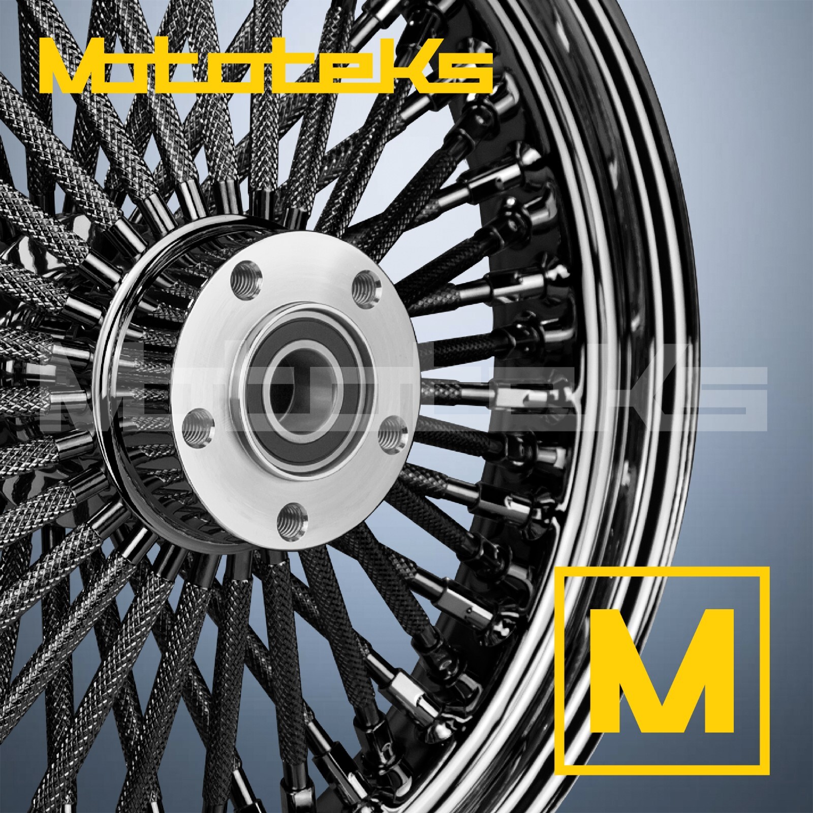 16X5.5 FAT SPOKE WHEEL 52 CRYSTAL STAINLESS FOR HARLEY SOFTAIL REAR RIM ...