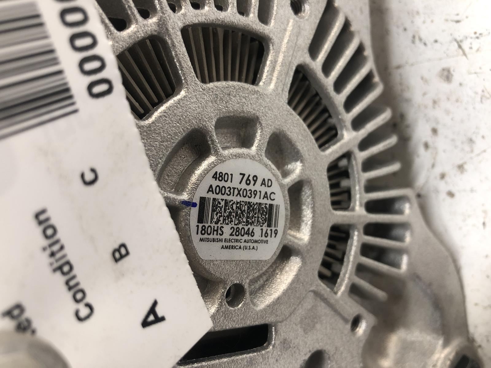 Dodge Ram 1500 Pickup 2013-2024 Alternator 180 AMP 4801769AD