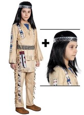 Winnetou Kostüm für Kinder mit Perücke - Originalgetreues Komplettkostüm des