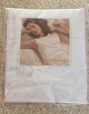 Cuddledown 500 fili percalle italiano completo lenzuolo piatto bianco 100% cotone