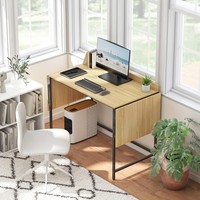 Homcom Schreibtisch Klappbar Computertisch BüRotisch Mit Modern-Design Eiche