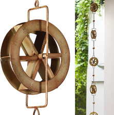 5-7/10-Feet Gutter Rain Chain,Water Wheel Rai...