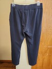 Womens Under Armour size L black straight leg sweatpants logo side stripe pocket — photo 2