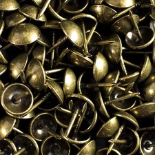 Furniture Tacks 500pk 7/16in Antique Brass Nails
