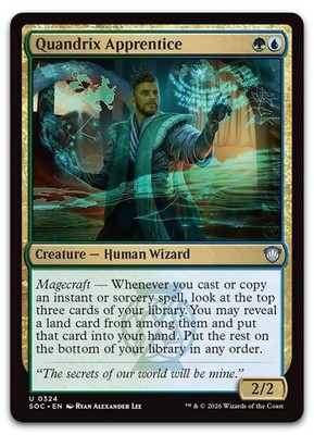 Quandrix Apprentice #324 (NM) Commander: Secrets of Strixhaven SOC Magic MTG