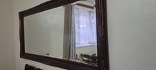 Large ornate wooden mirror 80x165cm