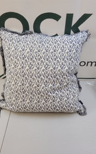 Bedeck of Belfast Miya Cushion Chambray Blue 50x50cm – RRP £50