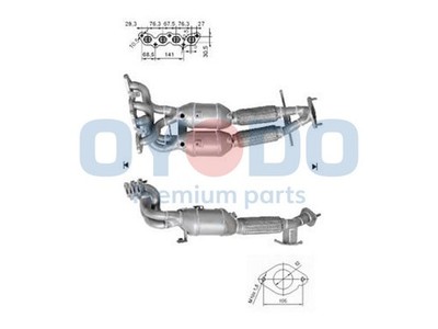 Oyodo Katalysator passend für Ford Focus II DA_ HCP DP 1.6 Ti BA7 Euro 4 (D4)