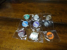 CASE XX KNIFE HAT PINS CASE COUNTRY 2022 TOUR SET OF 9 COLORS MINT AND UNUSED