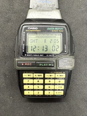 CASIO カシオ DATABANK EASY REC DBC-V50 Casio Databank Easy Rec DBC-V50 Men's Watch Digital Silver