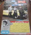 1986 Journey WRIF Rhonda Hart Budweiser Concert Poster October Calendar Silver S — photo 1