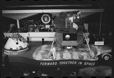 1969 Inauguration Parade Apollo 7 Lunar Module Space Float Cape Kennedy