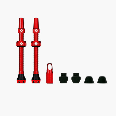 2er Set Muc-Off Tubeless V2 Ventile 60mm rot