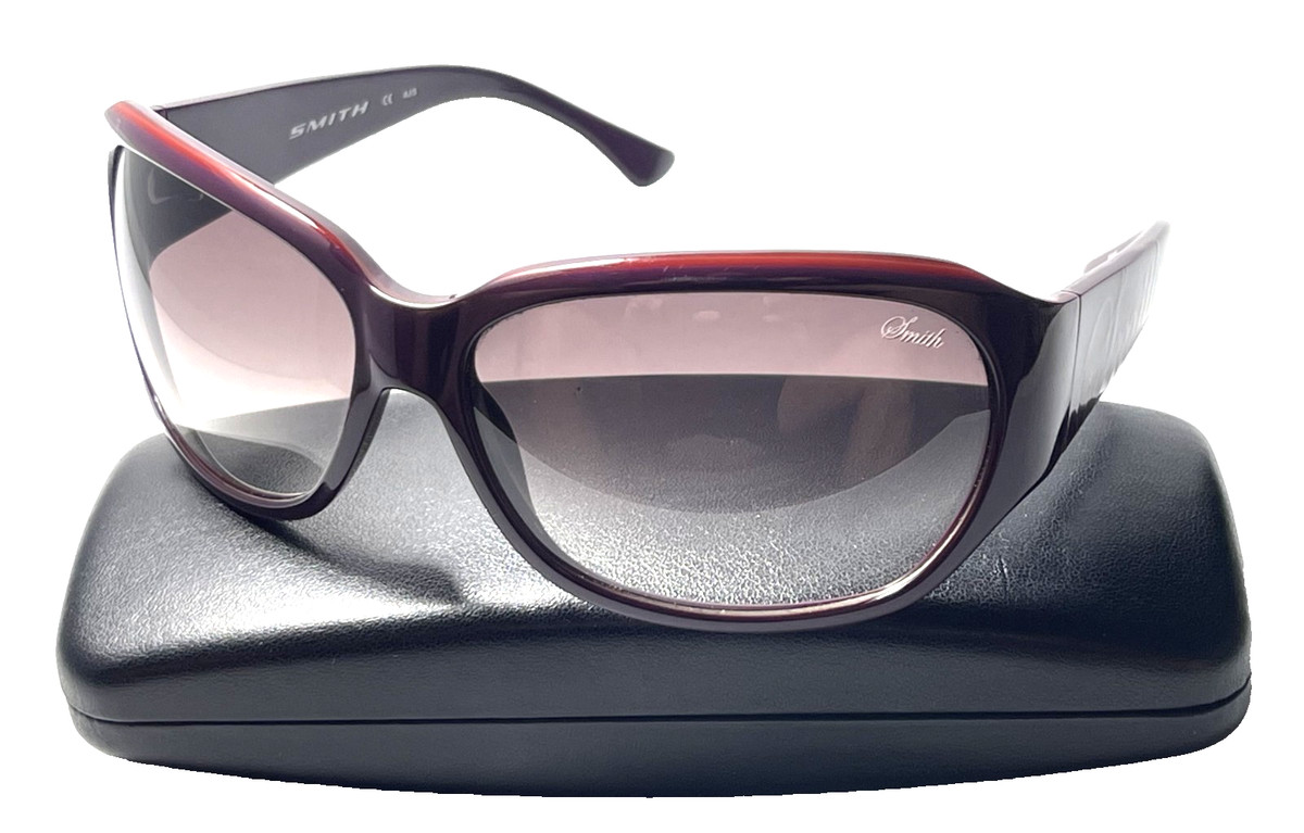SMITH OPTICS CAMEO TLT Optics Red Pearl Purple Plastic Wrap Women's Sunglasses