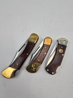 A05A53 Puma Messer 3er Konvolut 4 Star Mini 700 Gentlemen 955 Cub 960