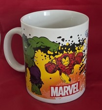 Marvel Comics Giant 21 Oz Ceramic Mug - Hulk, Iron Man, Captain America And Thor