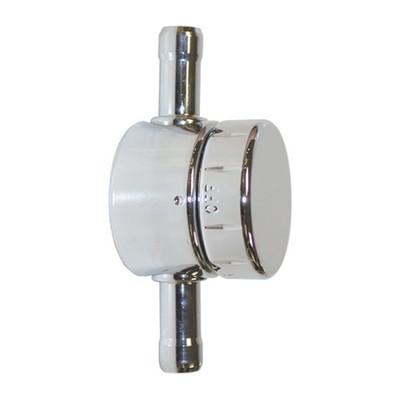 Pingel 9040-CR-K Power-Flo Inline Benzinhahn chrom ohne Reserve 5/16'' Kraftstoffleitung