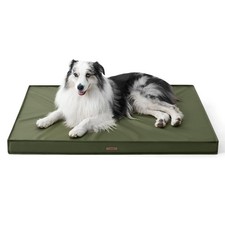 Outdoor Waterproof Dog Beds Large Orthopedic Egg Crate Foam Oxford Green