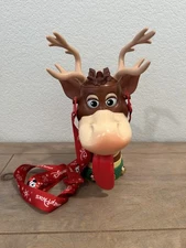 Disney Parks Christmas Parade Reindeer Sipper Cup Lanyard Jingle Bells