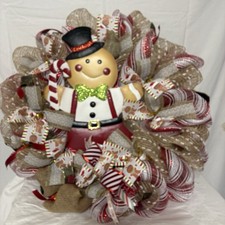 ADORABLE  Gingerbread Christmas Wreath