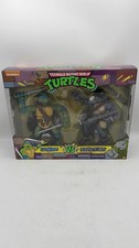 Playmates Teenage Mutant Ninja Turtles Leonardo vs. Rocksteady Figures 2021