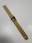Seiko Wrist Watch 20mm Black Dial Gold Tone Asymmetrical 4N00-5749 New Battery